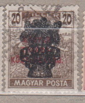 Марки "Жнец" 1919 года с надпечаткой Венгрия 1924 год лот 1  с НАДПЕЧАТКОЙ