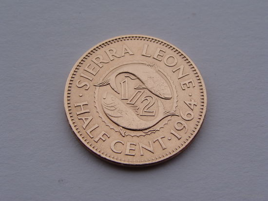Сьерра - Леоне. 1/2 цента 1964 год КМ#16  "Сэр Милтон Маргай"   Тираж: 600.000 шт