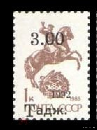 1993 Таджикистан 9- Стандарт. Надпечатки на марках СССР **