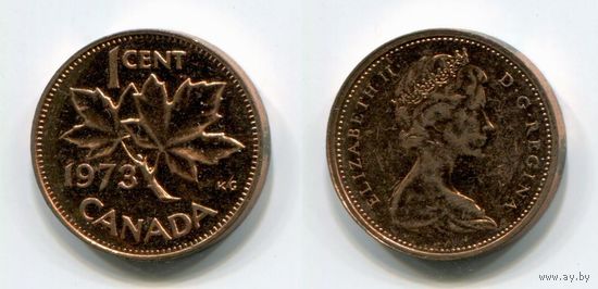 Канада. 1 цент (1973, aUNC)