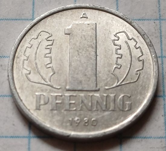 Германия - ГДР 1 пфенниг, 1980      ( 2-3-8 )
