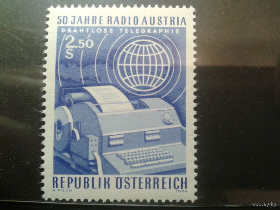 Австрия 1974 50 лет радио Австрии**