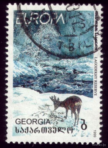 1 марка 1999 год Грузия Олень 313