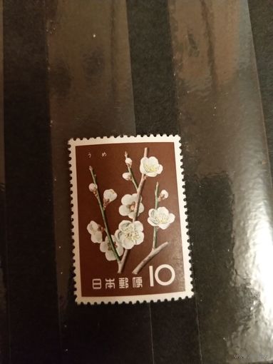 1961 Япония мих  744 оценка 3,2 евро чистая MNH** флора цветы (3-3)