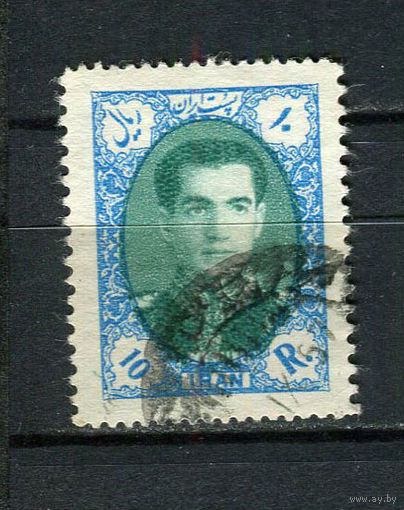 Иран - 1956/1957 - Шах Мохаммад Реза Пехлеви 10R - [Mi.986] - 1 марка. Гашеная.  (LOT DZ34)-T10P34
