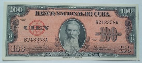 Куба 100 песо 1959 года