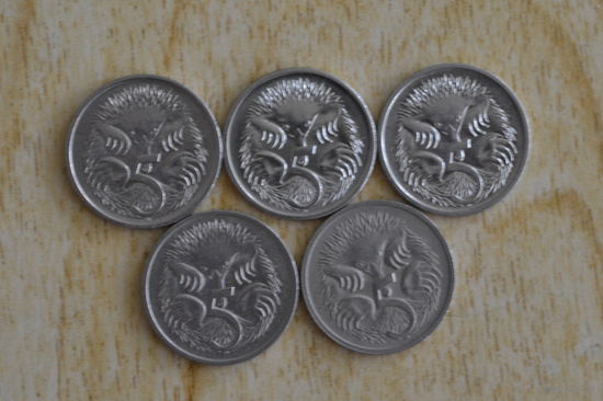 Австралия 5 центов (1968,2001)