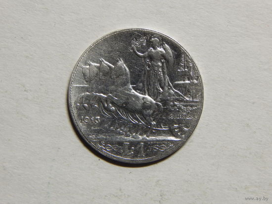 Италия 1 лира 1913г