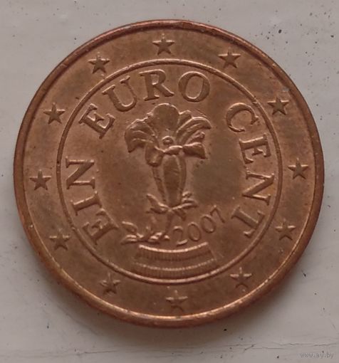 1 евроцент 2007 Австрия. Возможен обмен