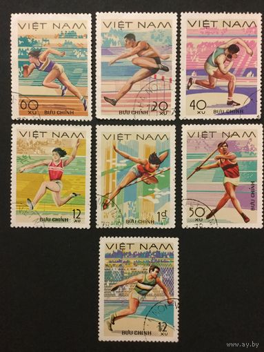 Легкоатлеты. Вьетнам,1978, 7 марок