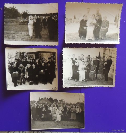 Фото "Свадьба", 1940-1950-е гг., Беларусь
