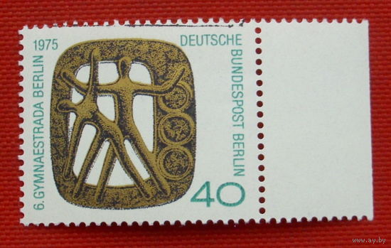 Германия. Западный Берлин. Гимнастика. ( 1 марка ) 1975 года.
