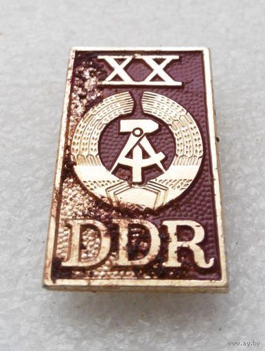 XX DDR. 20 лет основания ГДР. Германская Демократическая Республика #1290-CP22