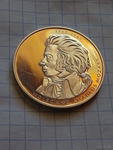10 евро 2006 года. Германия. 250 лет со дня рождения Вольфгана Амадея Моцарта. Ag 925