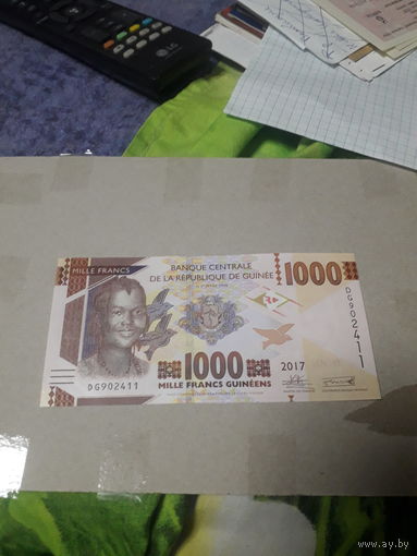 ГВИНЕЯ 1000 франков 2017 год