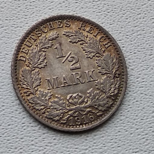 Германия 1/2 марки, 1916 "A" - Берлин 7-10-36