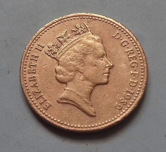 1 пенни, Великобритания 1989 г.
