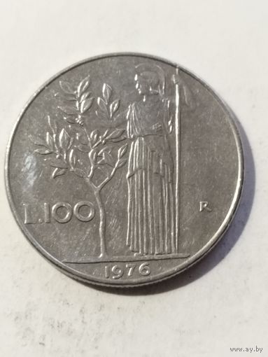Италия 100 лир 1976