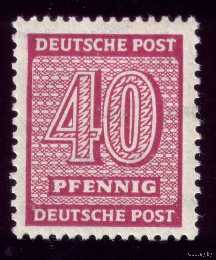 1 марка 1945 год Германия Советская оккупация Западная Саксония 136