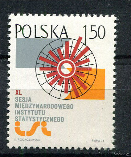 Польша - 1975 - Эмблема Института статистики - [Mi. 2396] - полная серия - 1  марка. MNH.
