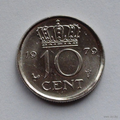 Нидерланды 10 центов. 1979