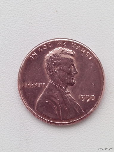 1 цент 1990 г. США.