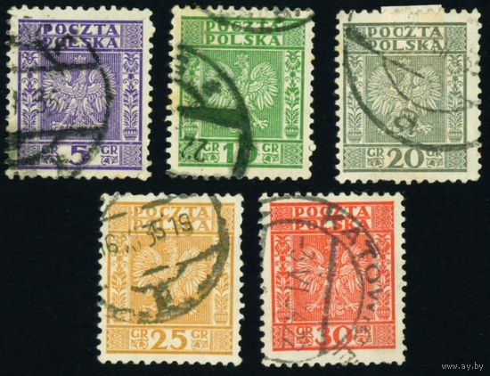 Герб Польши 1932 год 5 марок