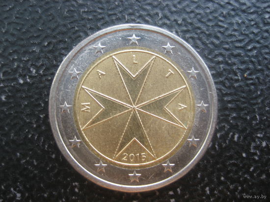 Мальта 2015 2 евро малый тираж
