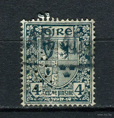 Ирландия - 1922/1923 - Герб 4Pg - [Mi.46A] - 1 марка. Гашеная.  (Лот 16EE)-T2P37