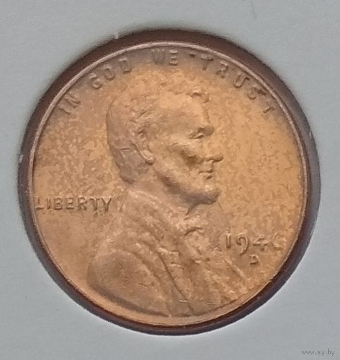 США 1 цент 1946 г. D. В холдере