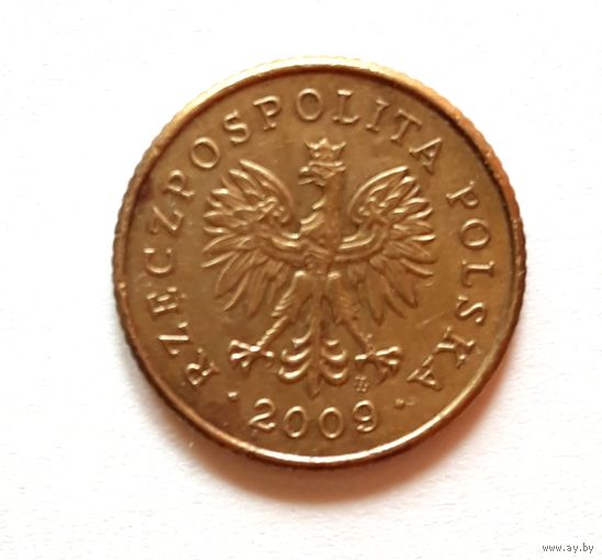 Польша. 1 грош 2009 г.