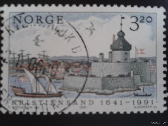 Норвегия 1991 350 лет городу, порт