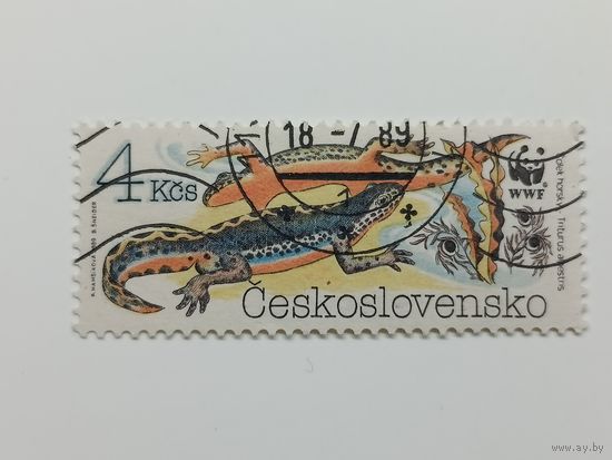 Чехословакия 1989. Вымирающие амфибии