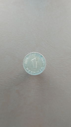 Германия / 1 pfennig (F) / 1980 год