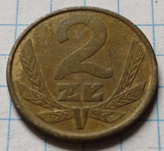 Польша 2 злотых, 1982     ( 3-1-4 )