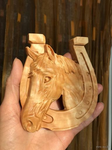 Ключница Лошадь, конь Подкова - символ удачи Сувель березы
