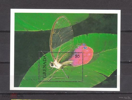 Гренада 1991 фауна бабочки   MNH