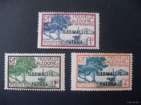 Франция. Французские колонии (Уоллис и Футуна) 1930 WF 43,44,45
