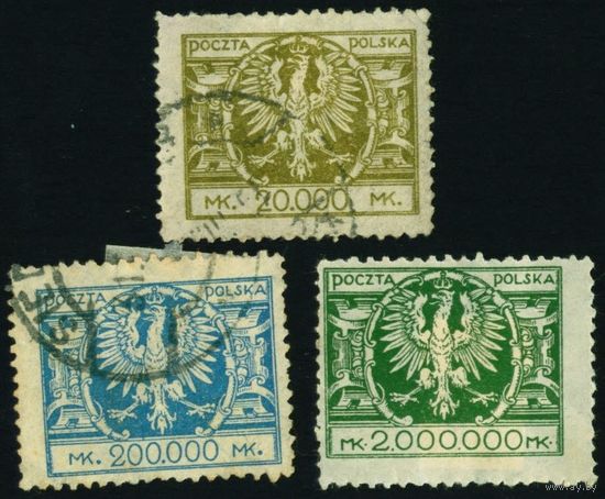 Герб Польши 1924 год 3 марки