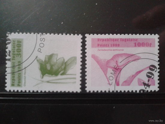 Того 1999 Стандарт, цветы Михель-4,9 евро гаш