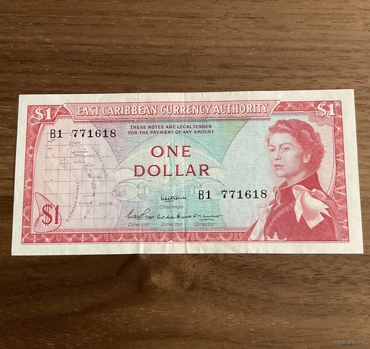 Восточные Карибы 1 доллар 1965 г. В1 префикс