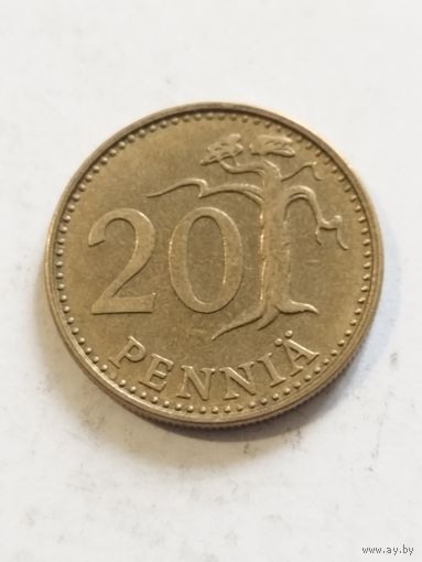 Финляндия 20 пенни 1966