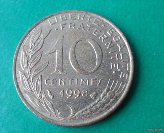 10 сантим Франция 1998 г.в.