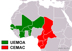 FCFA 2 франка 2006 года, UNC. Габон, Камерун, Республика Конго, ЦАР, Чад, Экваториальная Гвинея.
