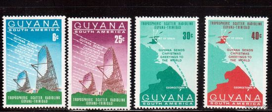 Гайана -1968,(Мих.326-329)  ** , Техника, Карта(Полная серия)