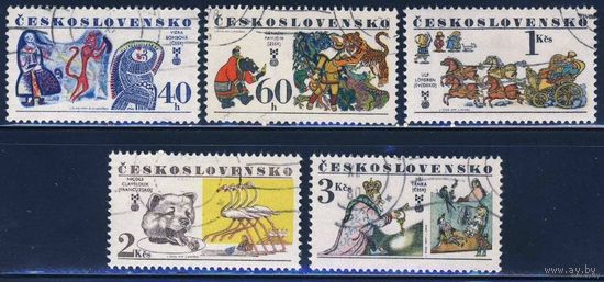 Сказки Чехословакия 1977  5 марок комплект
