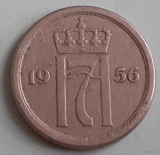 Норвегия 25 эре, 1956 (12-7-11(в))