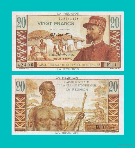 [КОПИЯ] Реюньон 20 франков 1947 г.