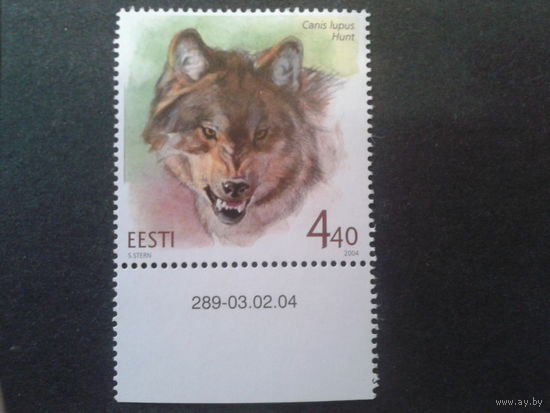 Эстония 2004 Волк