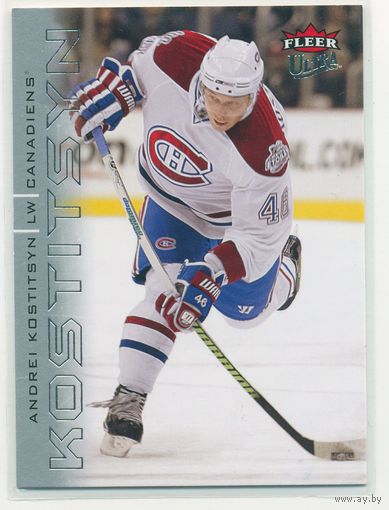 Коллекция FLEER // Ultra 2009/2010 // НХЛ // Montreal Canadiens // #80 Андрей Костицын